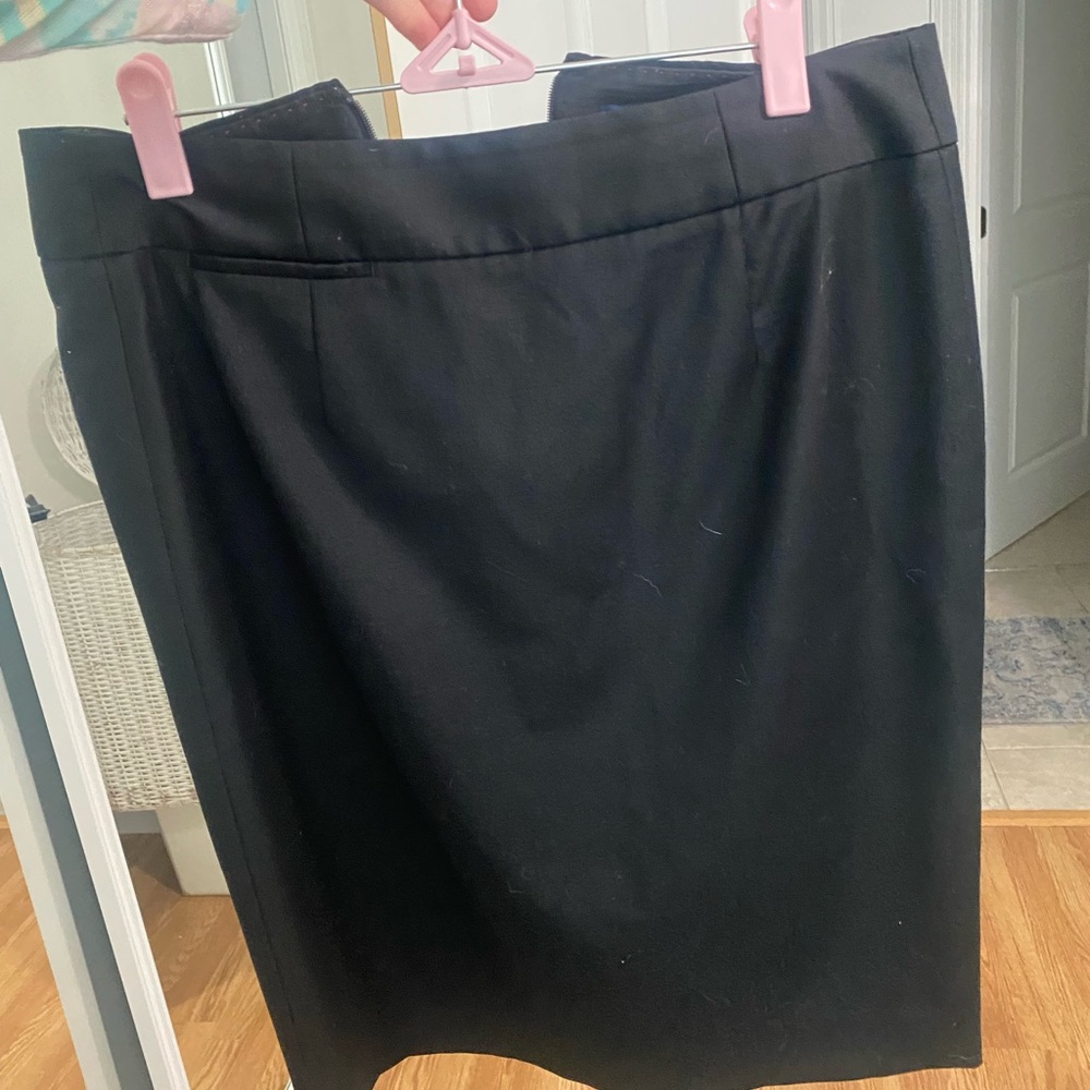 J. Crew Elegant Black Pencil Skirt
